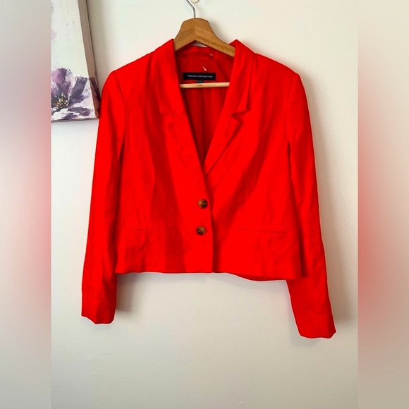 French Connection linen Blazer- size 6/ Mediun - Picture 1 of 8